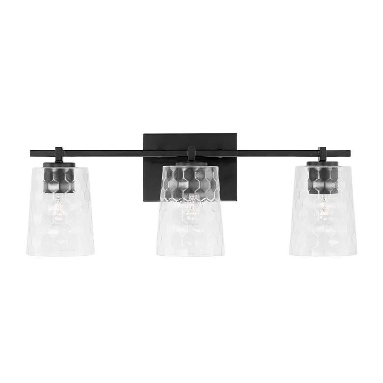 Image 3 Capital Lighting Burke 3 Light Vanity Matte Black more views