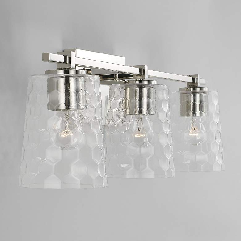 Image 3 Capital Lighting Burke 3 Light Vanity Polished Nickel more views