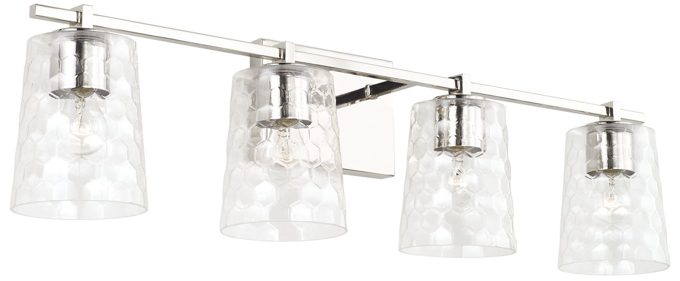 Image 2 Capital Lighting Burke 4 Light Vanity 32.75" Polished Nickel