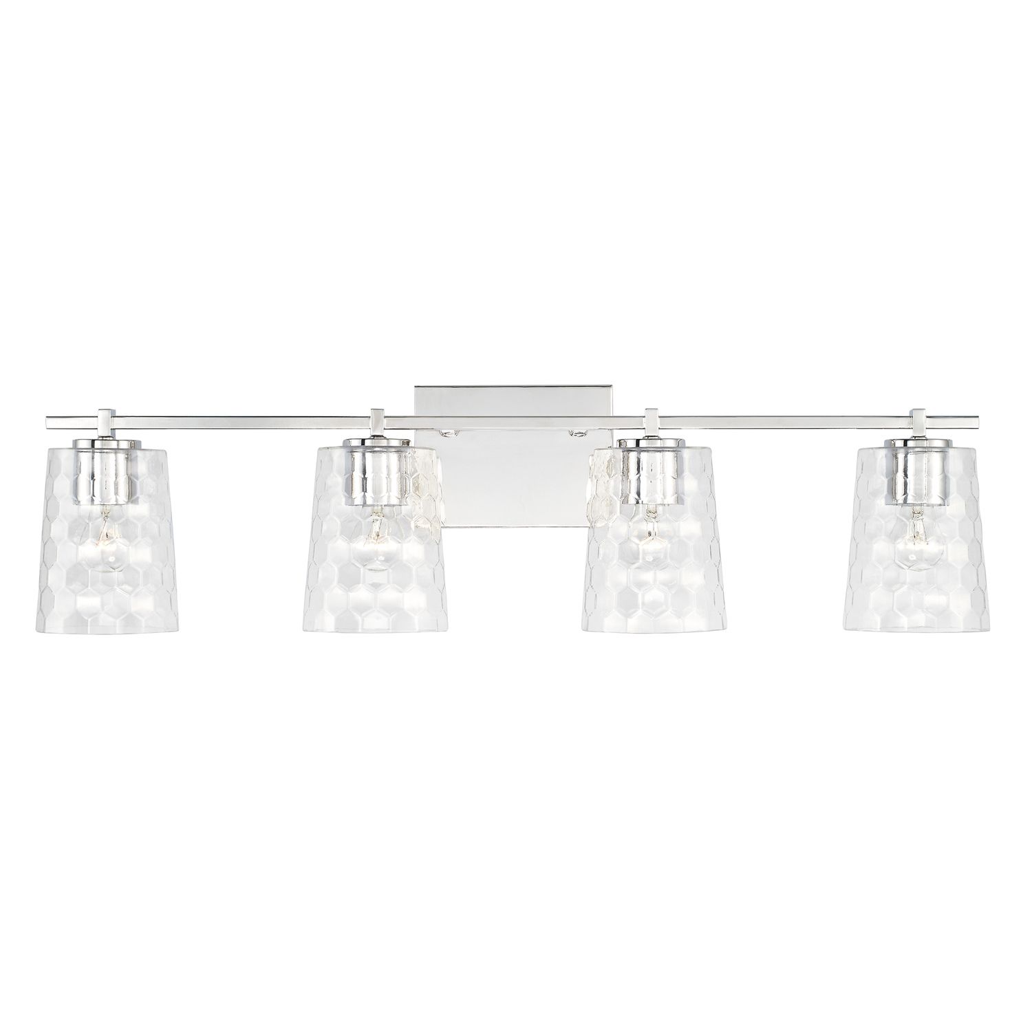 Image 4 Capital Lighting Burke 4 Light Vanity 32.75" Polished Nickel more views