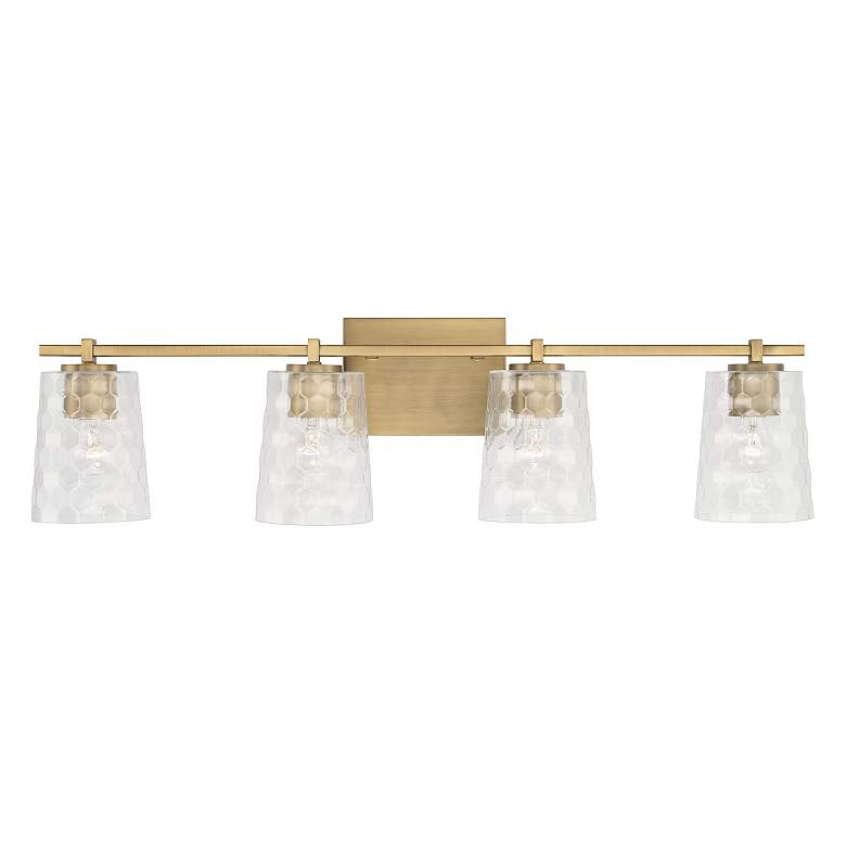 Image 4 Capital Lighting Burke 4 Light Vanity Aged Brass more views