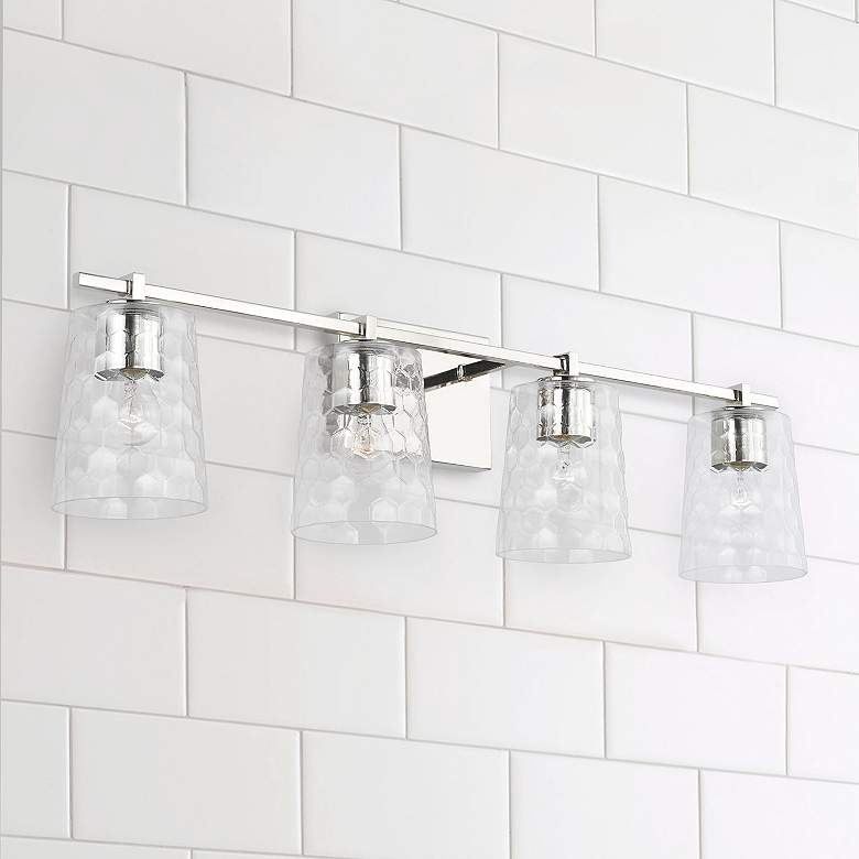 Image 1 Capital Lighting Burke 4 Light Vanity Polished Nickel
