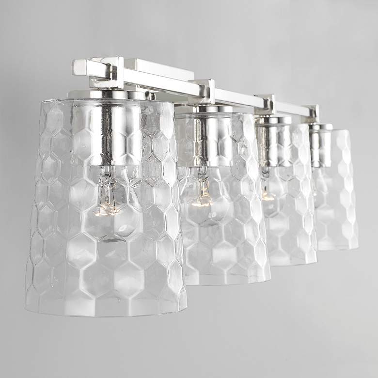 Image 3 Capital Lighting Burke 4 Light Vanity Polished Nickel more views