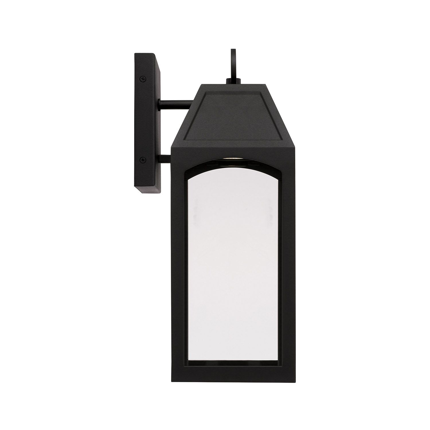 Image 5 Capital Lighting Burton 1 Light Outdoor LED Wall lantern 6" Black more views
