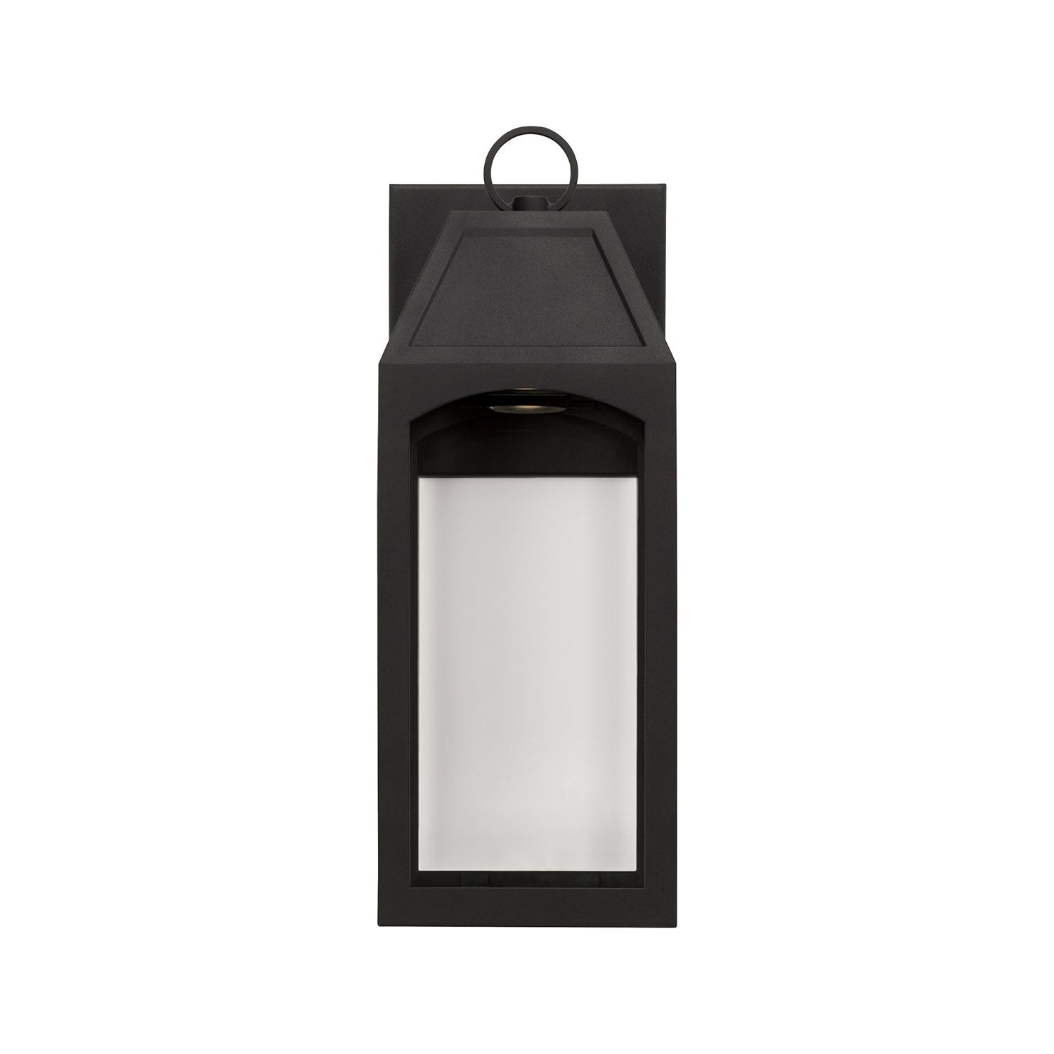 Image 6 Capital Lighting Burton 1 Light Outdoor LED Wall lantern 6" Black more views