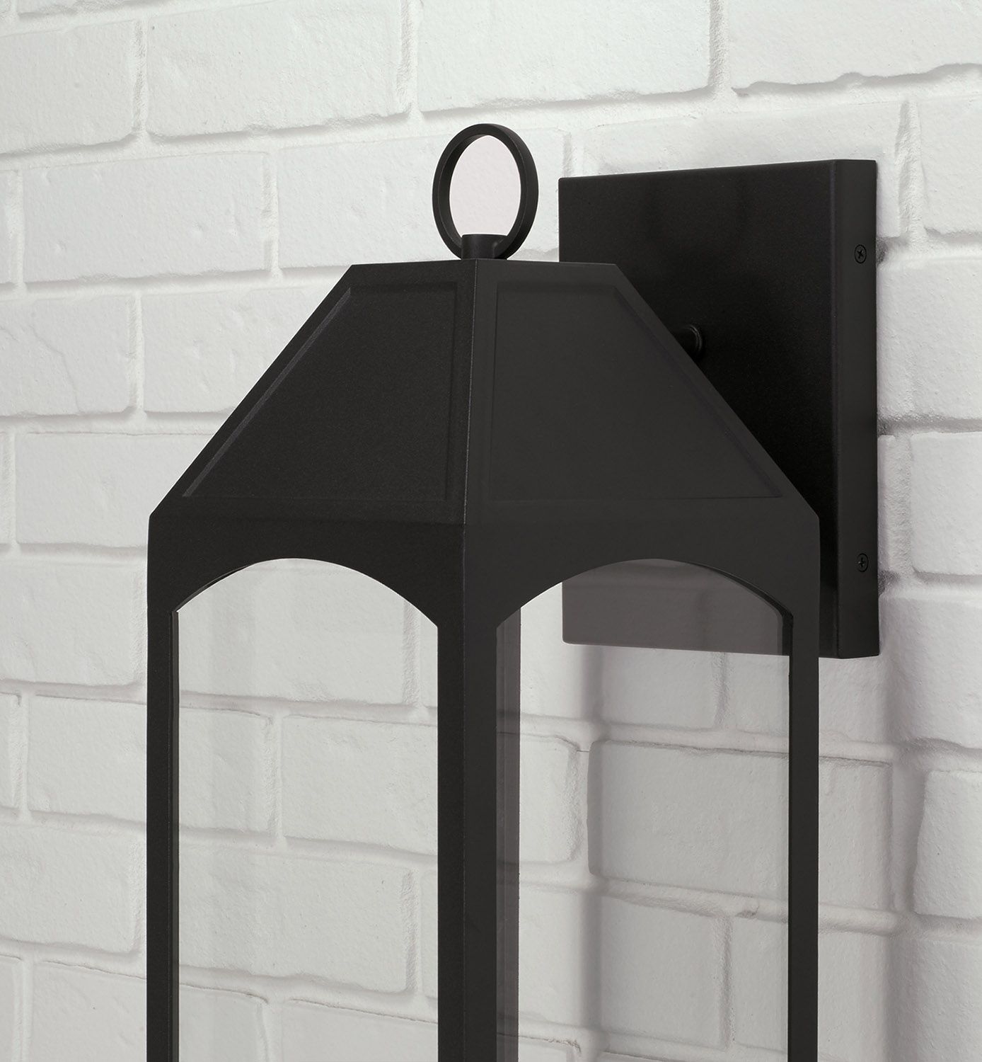 Image 3 Capital Lighting Burton 1 Light Outdoor LED Wall lantern 7.75" Black more views