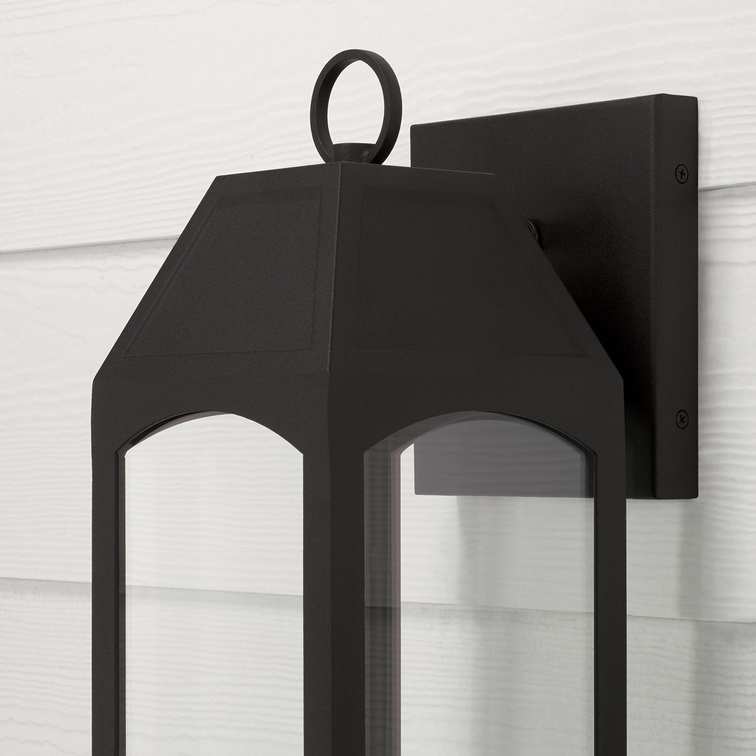 Image 4 Capital Lighting Burton 1 Light Outdoor Wall-Lantern Black more views