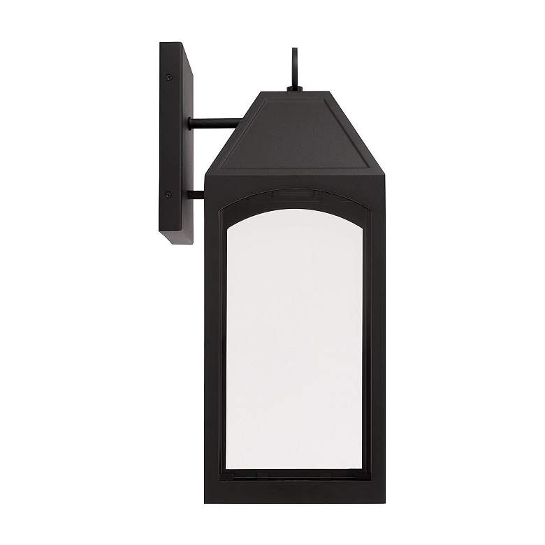 Image 5 Capital Lighting Burton 1 Light Outdoor Wall-Lantern Black more views
