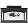 Capital Lighting Burton 3 Light Outdoor Flush mount 14" Black