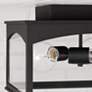 4_Capital Lighting Burton 3 Light Outdoor Flush mount 14" Black more views