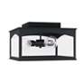 5_Capital Lighting Burton 3 Light Outdoor Flush mount 14" Black more views