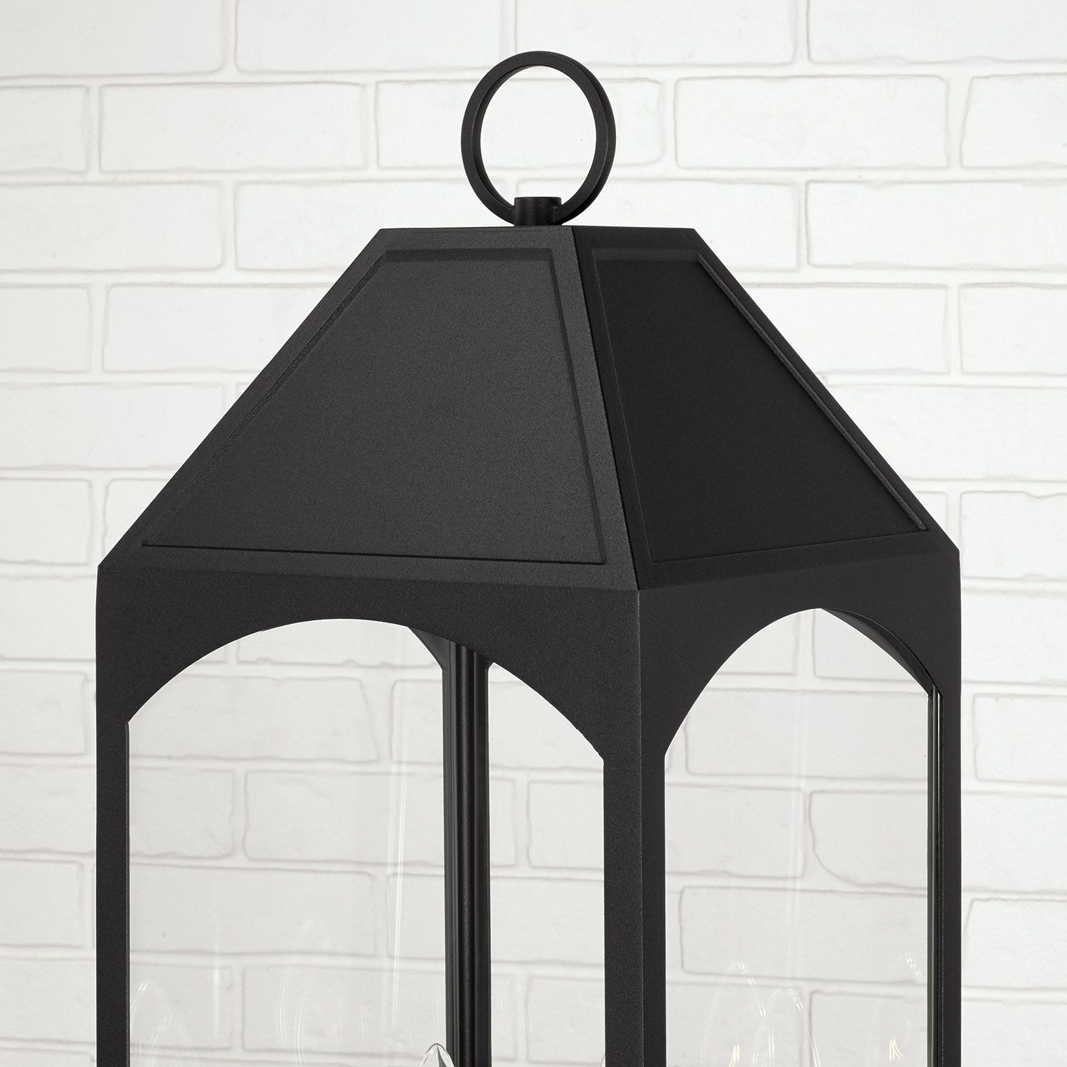 Image 3 Capital Lighting Burton 4 Light Outdoor Post lantern 9.75" Black more views