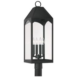 Capital Lighting Burton 4 Light Outdoor Post-Lantern Black