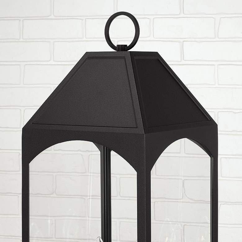 Image 4 Capital Lighting Burton 4 Light Outdoor Post-Lantern Black more views