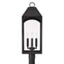 Capital Lighting Burton 4 Light Outdoor Post-Lantern Black