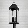 Capital Lighting Burton 4 Light Outdoor Post-Lantern Black