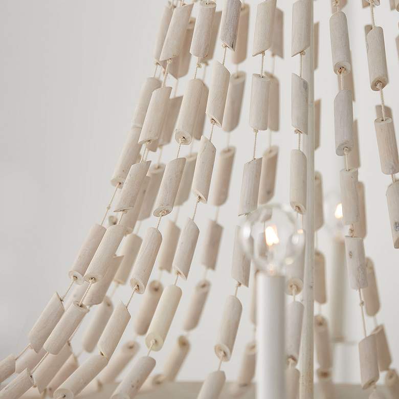 Image 5 Capital Lighting Carissa 8 Light Chandelier Organic White more views