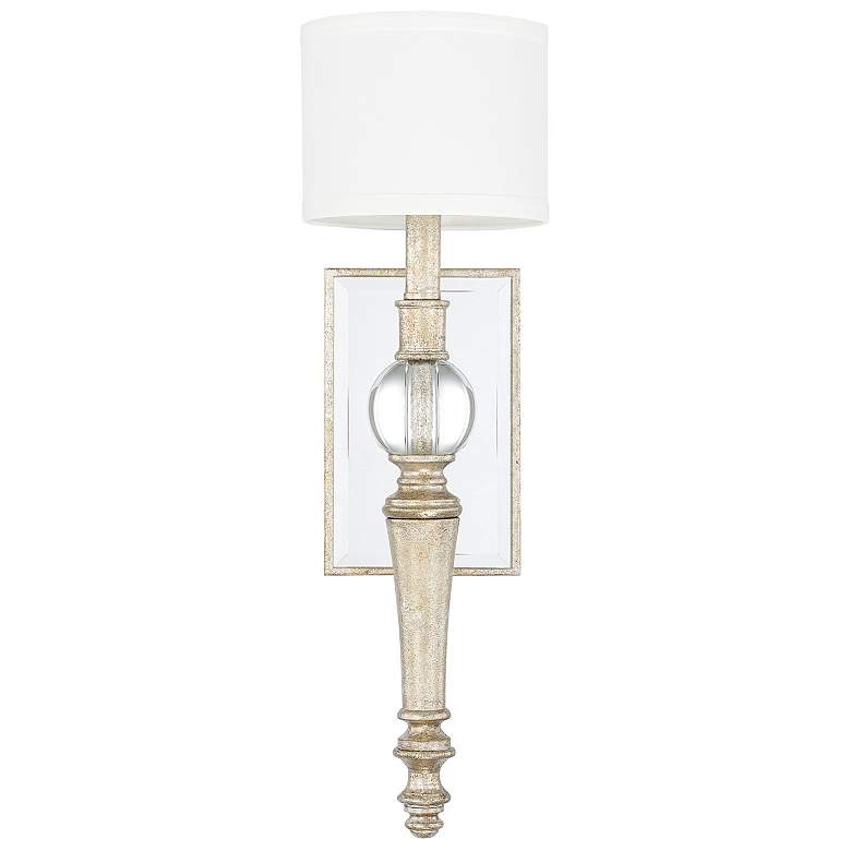 Image 1 Capital Lighting Carlyle 1 Light Sconce Gilded Silver