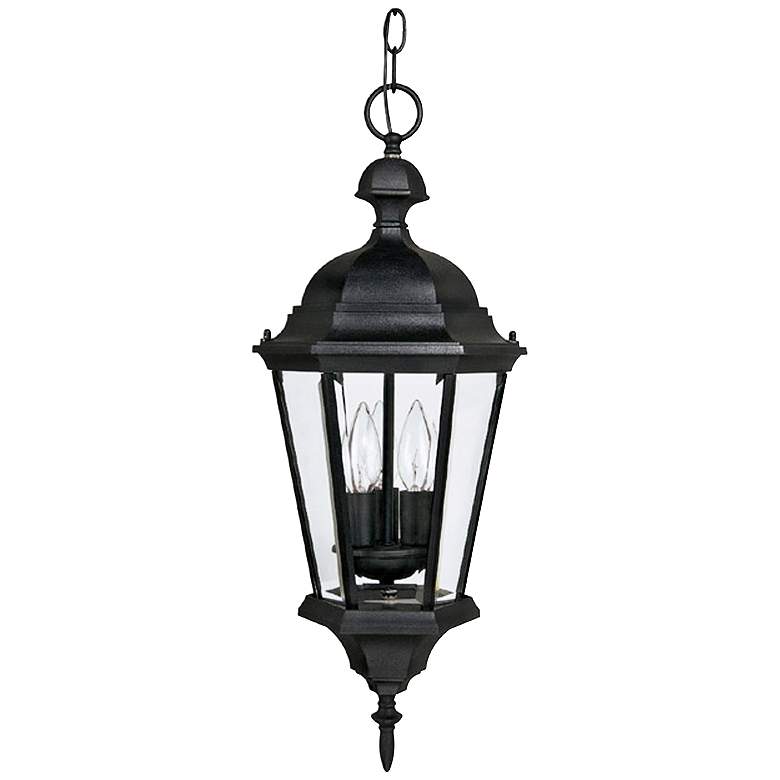 Image 2 Capital Lighting Carriage House 23" High Black Outdoor Hanging Light