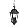 Capital Lighting Carriage House 23" High Black Outdoor Hanging Light