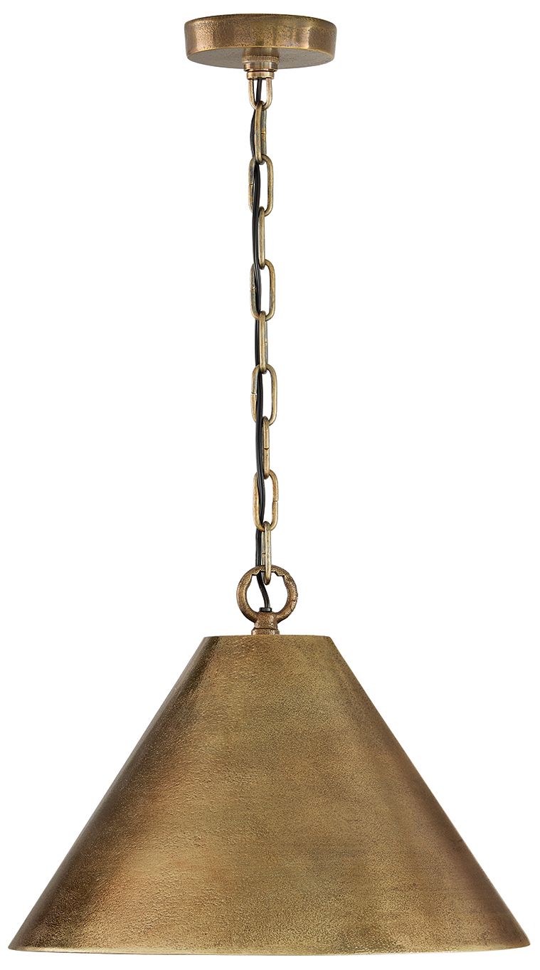 Image 2 Capital Lighting Casa 1 Light Pendant 17" Oxidized Brass