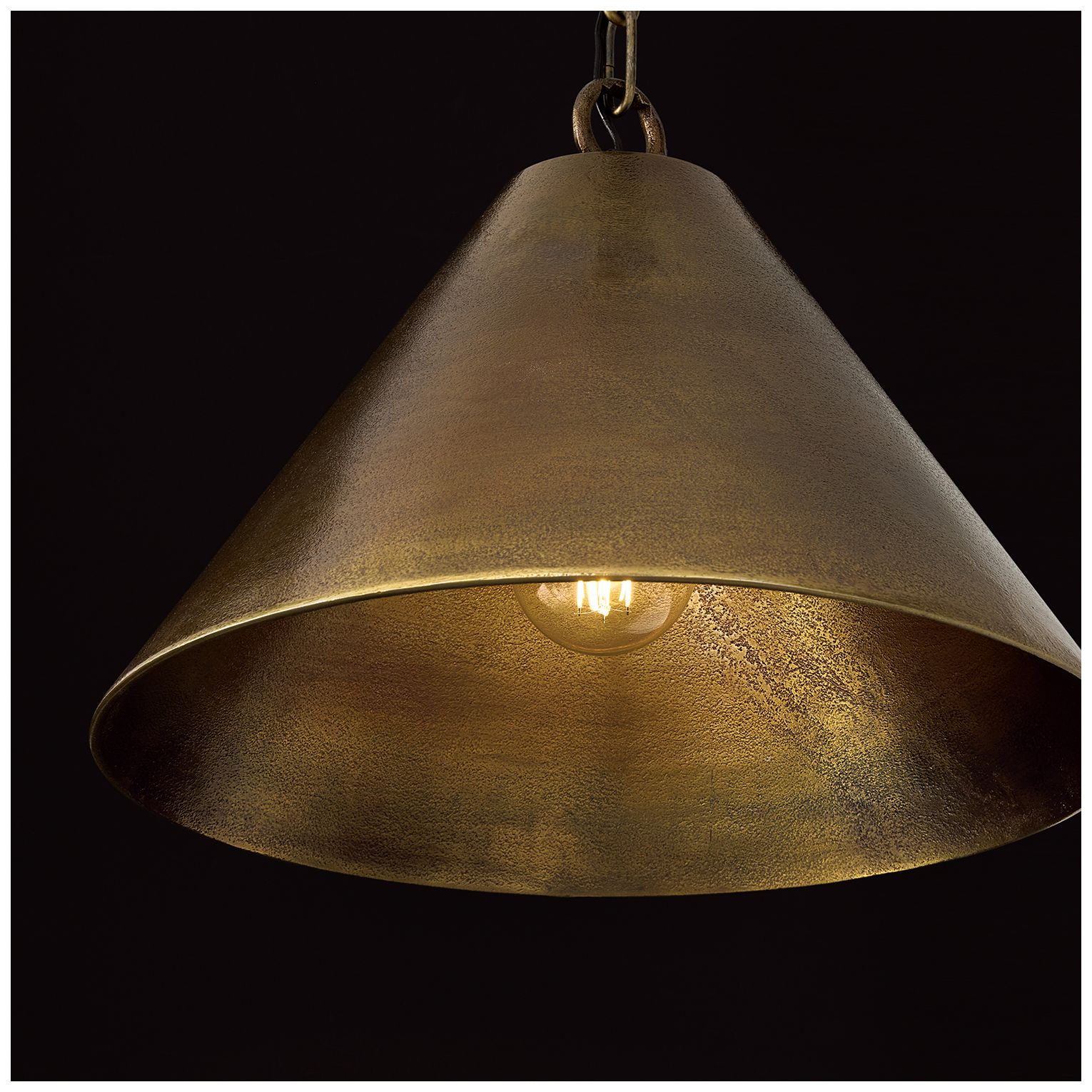 Image 3 Capital Lighting Casa 1 Light Pendant 17" Oxidized Brass more views