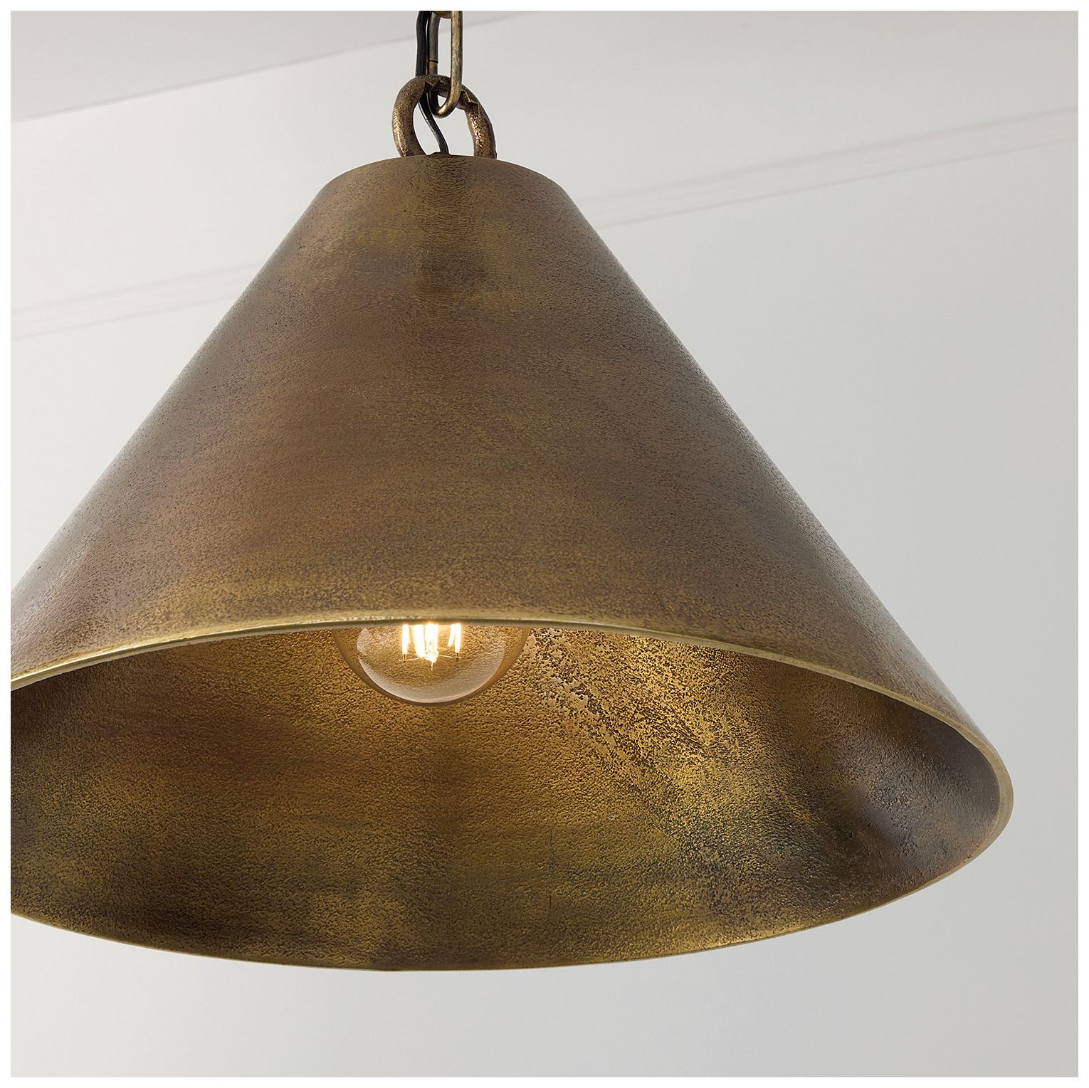 Image 6 Capital Lighting Casa 1 Light Pendant 17" Oxidized Brass more views