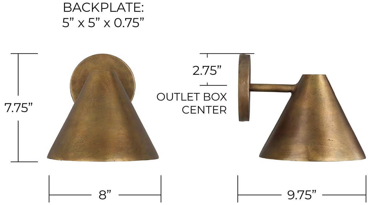 Image 7 Capital Lighting Casa 1 Light Sconce 8" Oxidized Brass more views