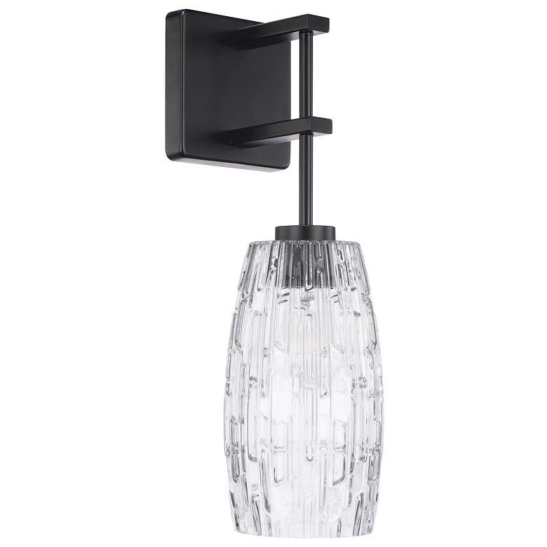 Image 1 Capital Lighting Casper 1 Light Sconce Matte Black