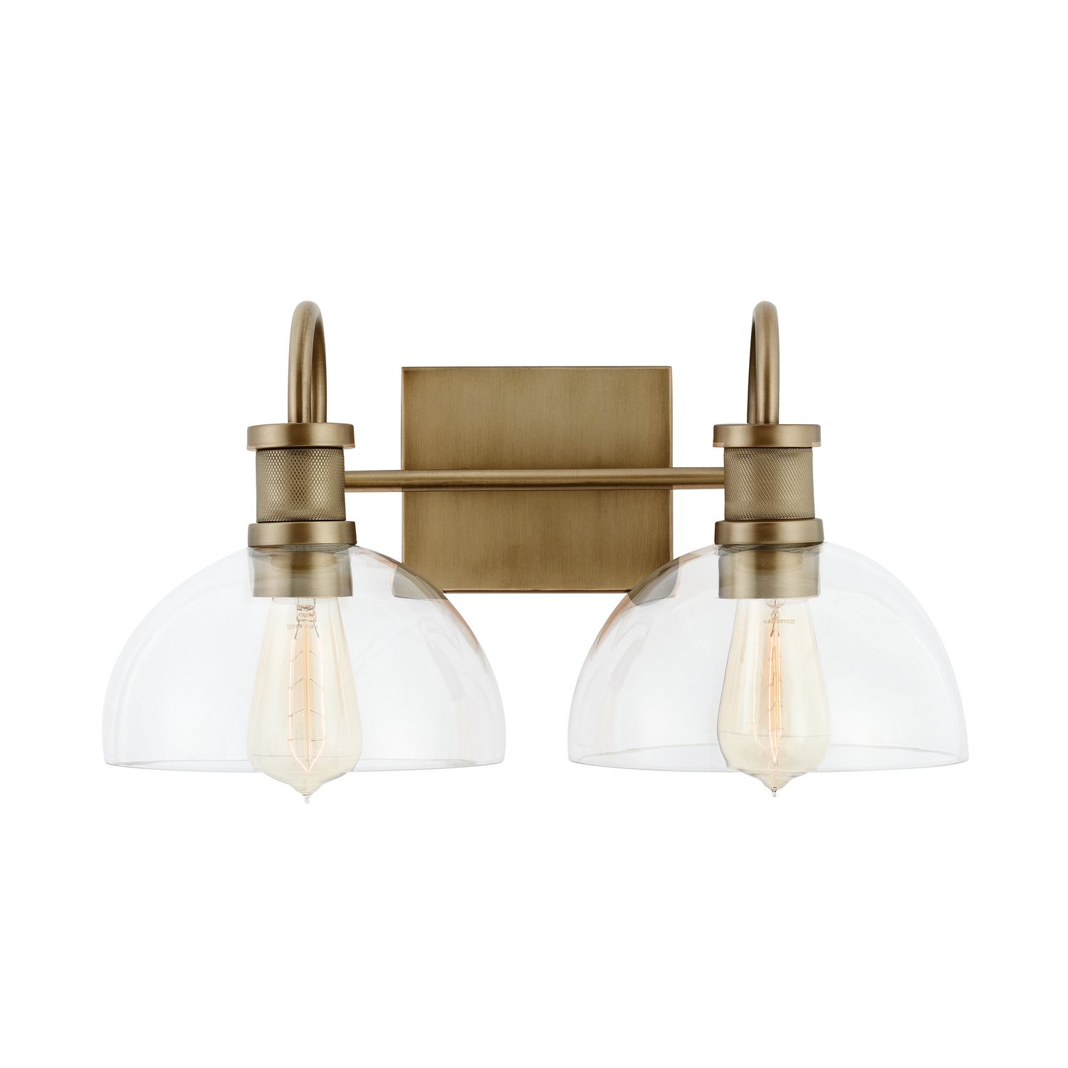 Capital Lighting Cassidy 2 Light Vanity Aged Brass