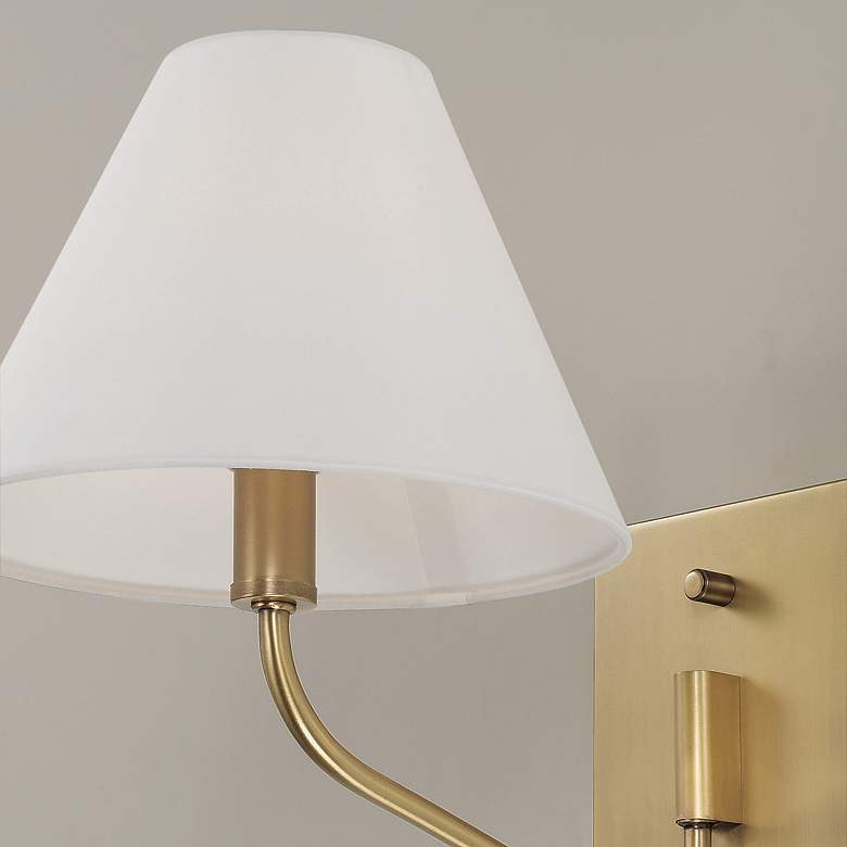 Image 3 Capital Lighting Chadwick 1 Light Sconce 8.5" Aged Brass more views
