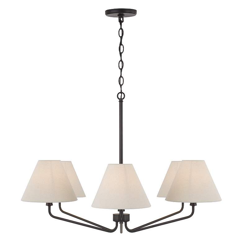Image 4 Capital Lighting Chadwick 6 Light Chandelier 34" Espresso more views