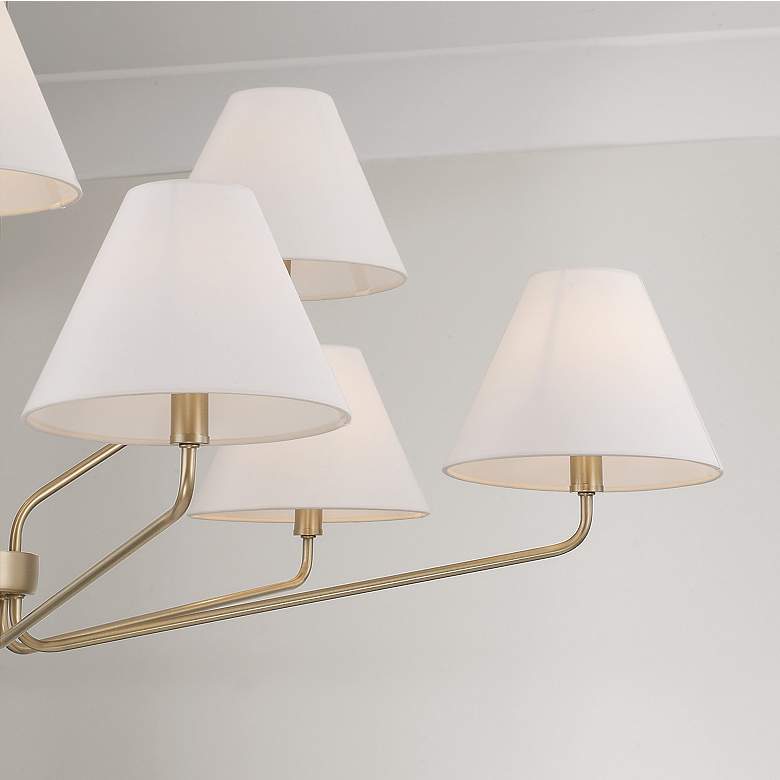 Image 3 Capital Lighting Chadwick 9 Light Chandelier 45" Aged Brass more views