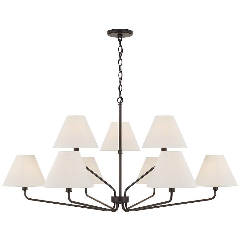 Image 1 Capital Lighting Chadwick 9 Light Chandelier 45" Espresso