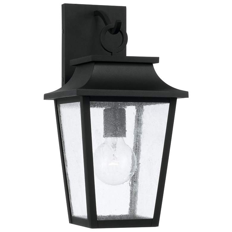 Image 2 Capital Lighting Chandler 1 Light Outdoor Wall Lantern 8" Black