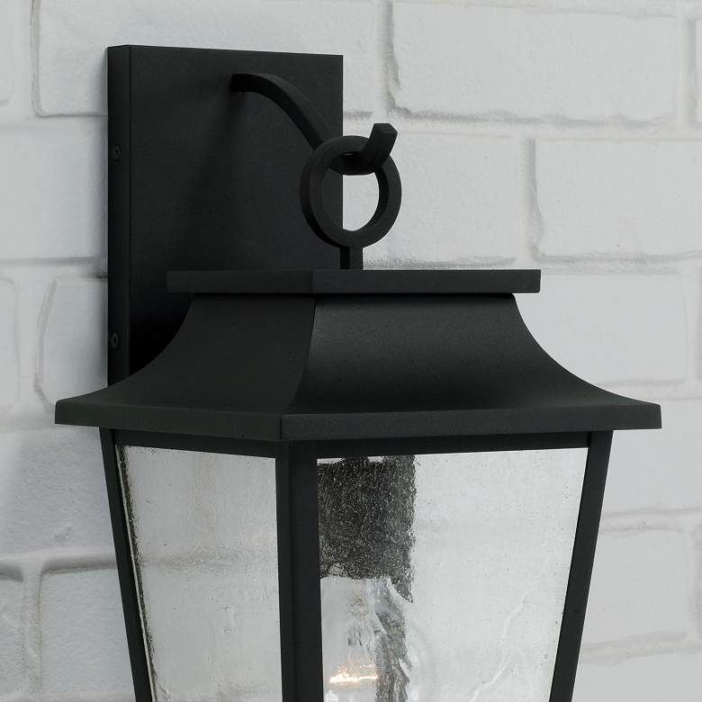Image 4 Capital Lighting Chandler 1 Light Outdoor Wall Lantern 8" Black more views