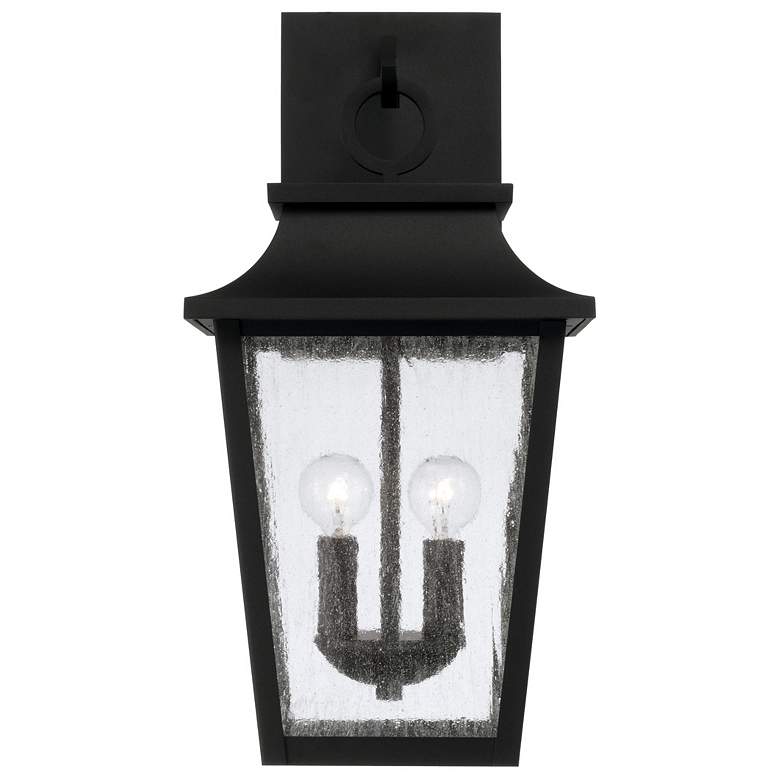 Image 4 Capital Lighting Chandler 2 Light Outdoor Wall Lantern 10" Black more views