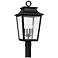 Capital Lighting Chandler 4 Light Outdoor Post Lantern 12" Black