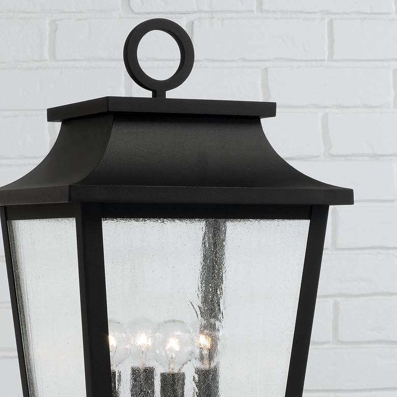 Image 3 Capital Lighting Chandler 4 Light Outdoor Post Lantern 12" Black more views
