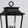 Capital Lighting Chandler 4 Light Outdoor Post Lantern 12" Black
