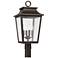 Capital Lighting Chandler 4 Light Outdoor Post Lantern 12" Oiled Bronz