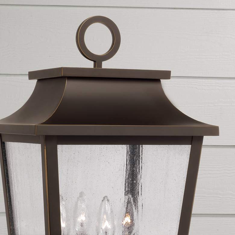 Image 3 Capital Lighting Chandler 4 Light Outdoor Post Lantern 12" Oiled Bronz more views