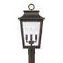 4_Capital Lighting Chandler 4 Light Outdoor Post Lantern 12" Oiled Bronz more views