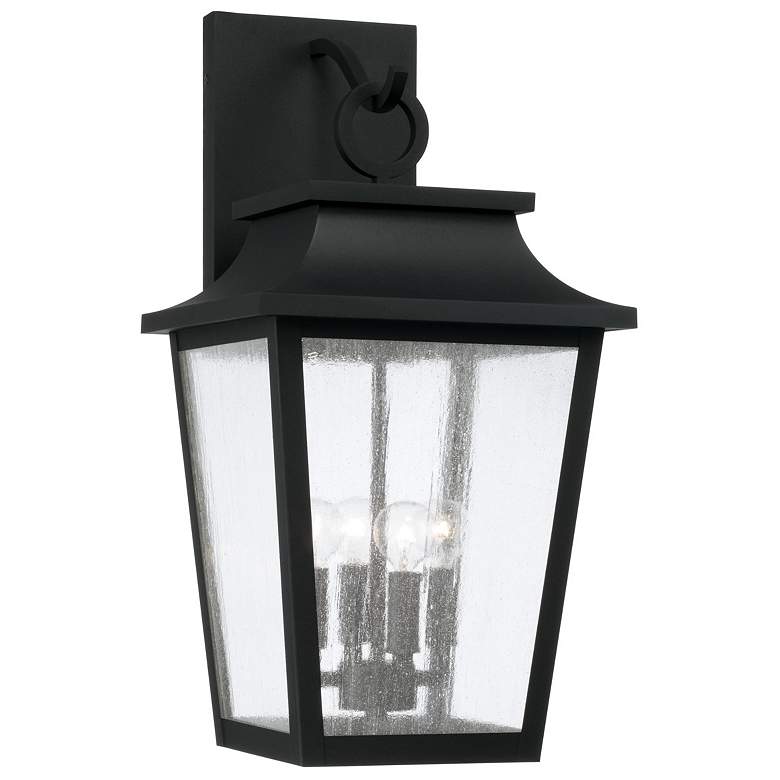 Image 1 Capital Lighting Chandler 4 Light Outdoor Wall Lantern 12" Black