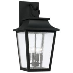 Capital Lighting Chandler 4 Light Outdoor Wall Lantern 12" Black