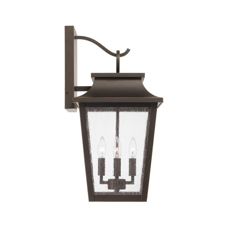 Image 5 Capital Lighting Chandler 4 Light Outdoor Wall Lantern 12" Oiled Bronz more views
