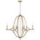 Capital Lighting Claire 6 Light Chandelier Brushed Champagne