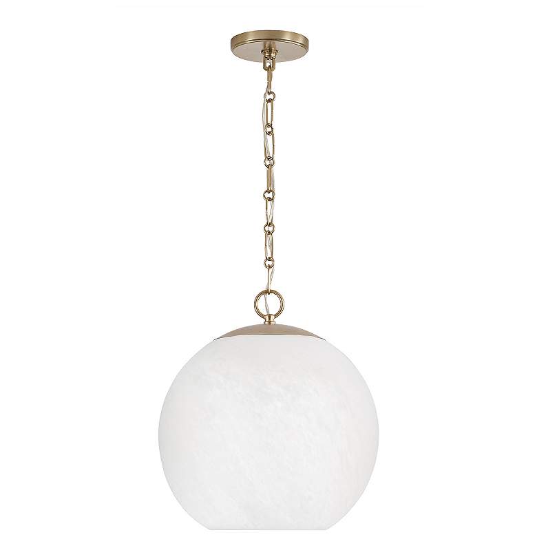 Image 2 Capital Lighting Cleo 1 Light Pendant 13.5" Matte Brass