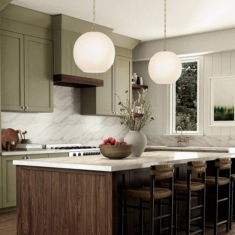 Image 3 Capital Lighting Cleo 1 Light Pendant 13.5" Matte Brass more views