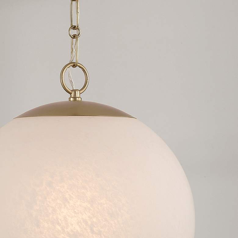 Image 4 Capital Lighting Cleo 1 Light Pendant 13.5" Matte Brass more views
